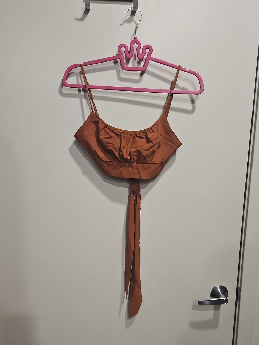 Better Be Rust Brown Tie-Back Camisole